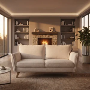 Sofá Contemporáneo Boucle Crema