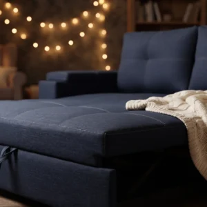 Sofá Cama Chaise Azul Marino